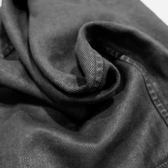 All Saints Wax Denim Black Button Skirt - Picture 4 of 6